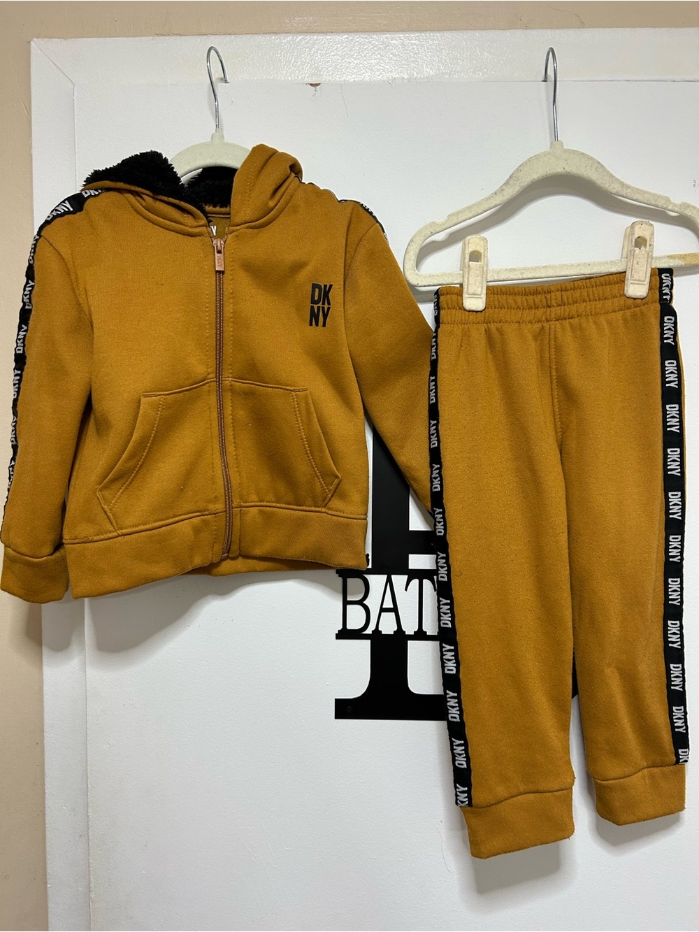 DKNY Kids Mustard Yellow Hoodie & Joggers Set